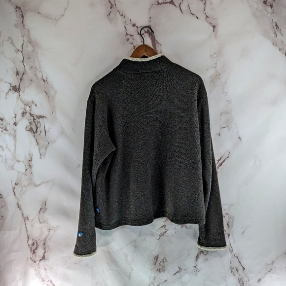 Kuhl Sweater Womens XL Black Quarter Zip Jacket Fleece Sherpa Alska Alfpaca - Picture 5 of 9